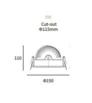 Transform your space with Recessed Spotlights experience unparalleled elegance, ceiling downlights, sleek design, stylish and focused illumination. Upgrade now for a sophisticated lighting solution that turns every room into a showcase!